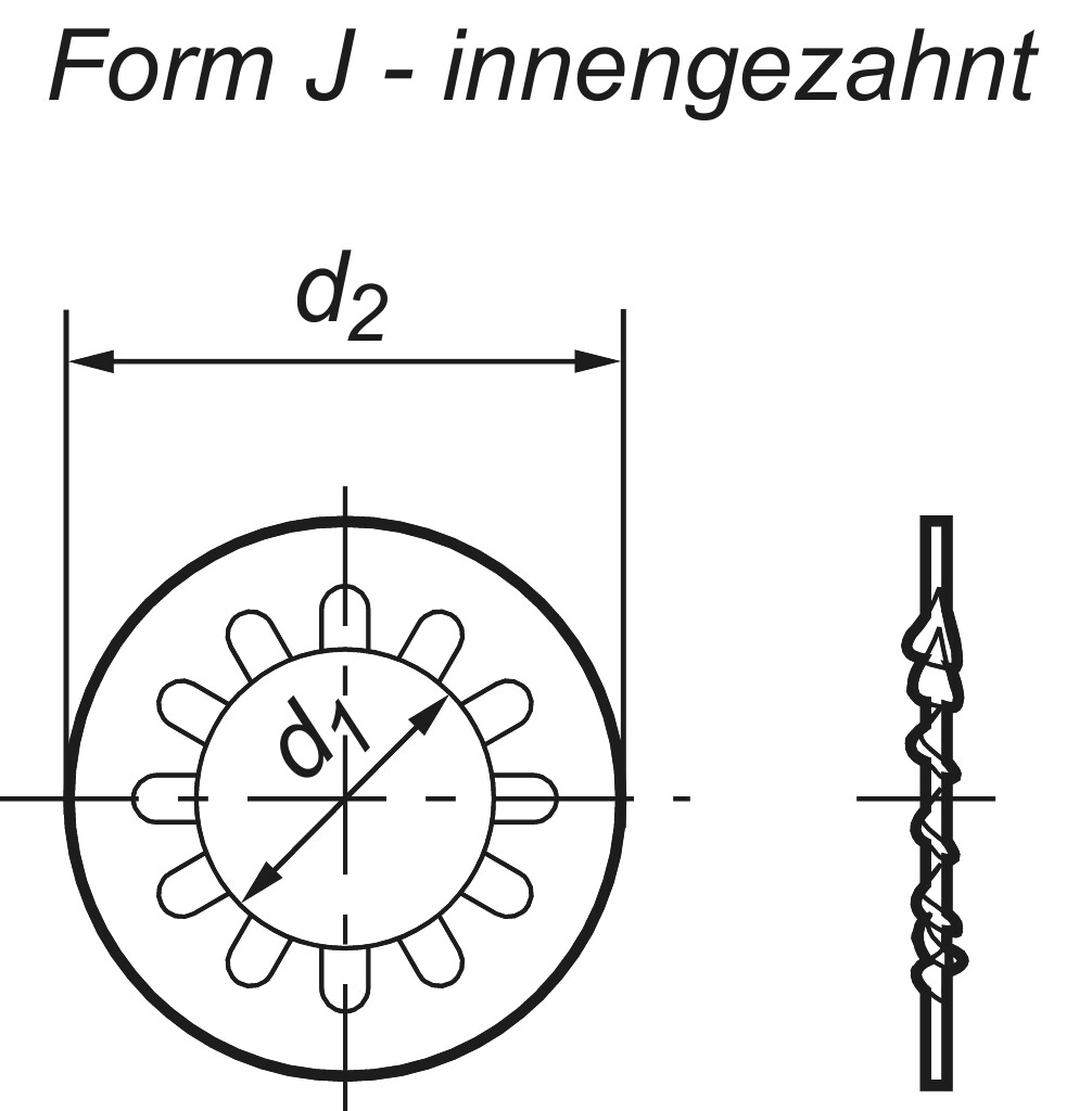 DIN 6797  J   8,2  Fdst verzinkt